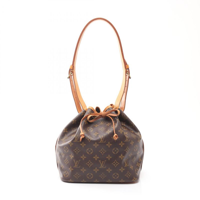 Louis Vuitton Shoulder Bag Petit Noe M42226 PVC Coated Canvas Leather Petit Noe