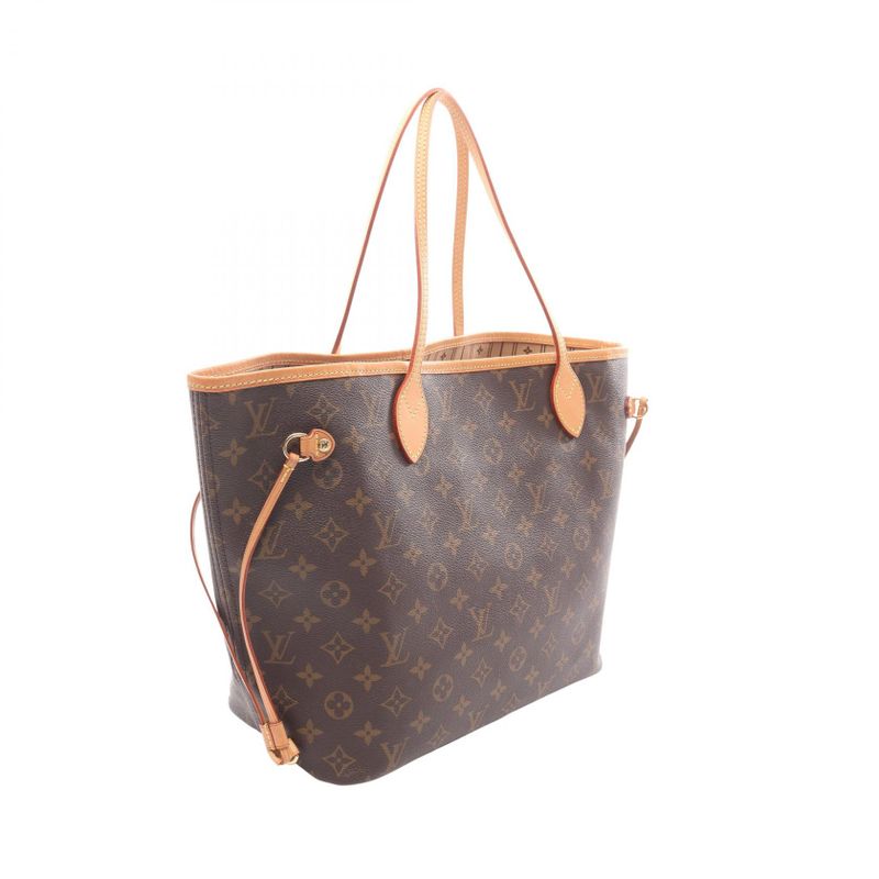Louis Vuitton Tote Bag Neverfull MM M40156 PVC Coated Canvas Leather Neverfull