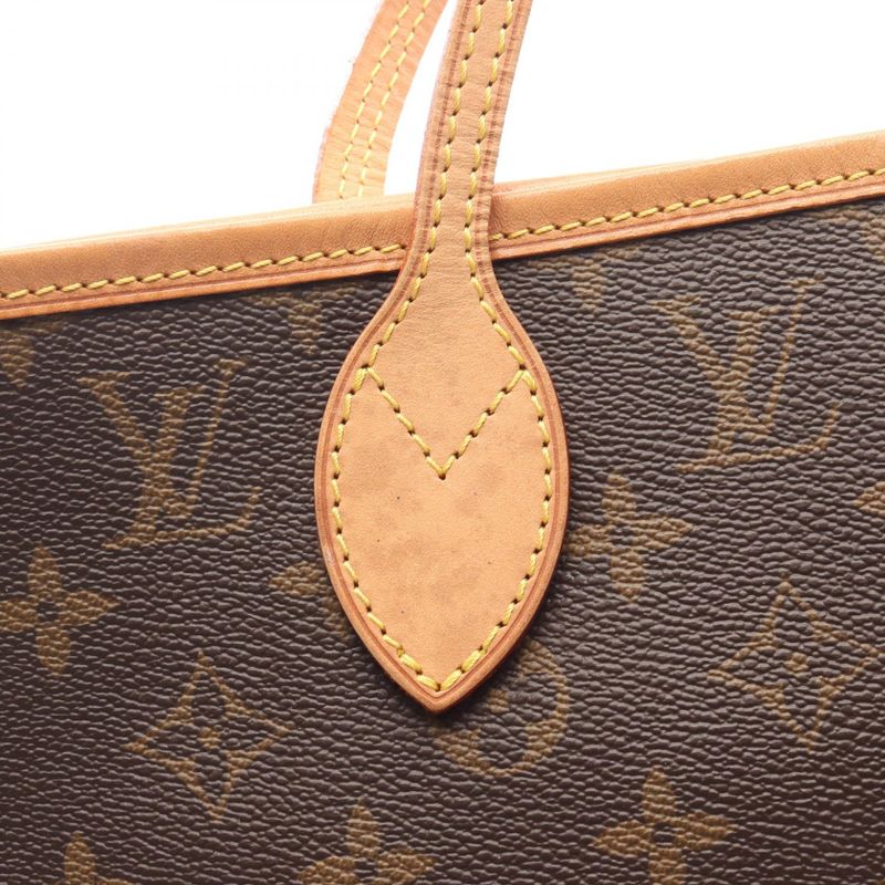 Louis Vuitton Tote Bag Neverfull MM M40156 PVC Coated Canvas Leather Neverfull