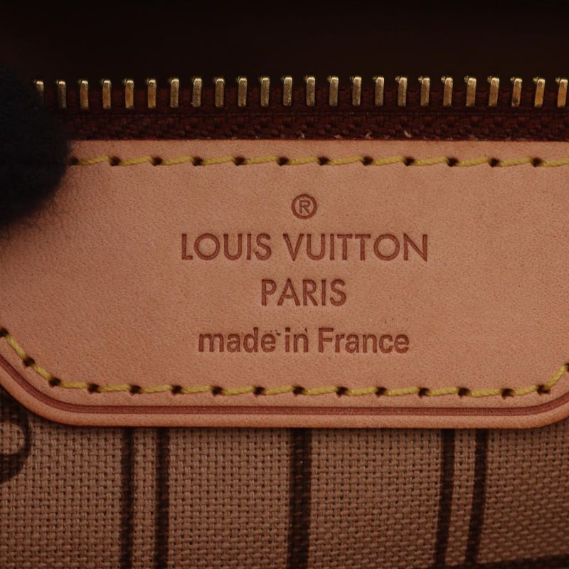 Louis Vuitton Tote Bag Neverfull MM M40156 PVC Coated Canvas Leather Neverfull