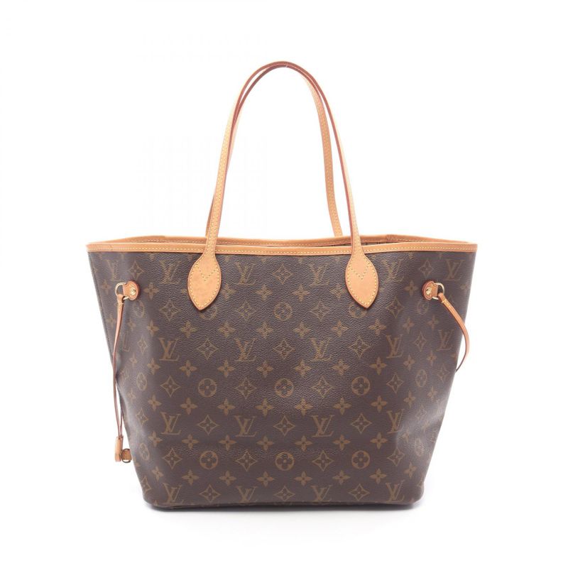 Louis Vuitton Tote Bag Neverfull MM M40156 PVC Coated Canvas Leather Neverfull