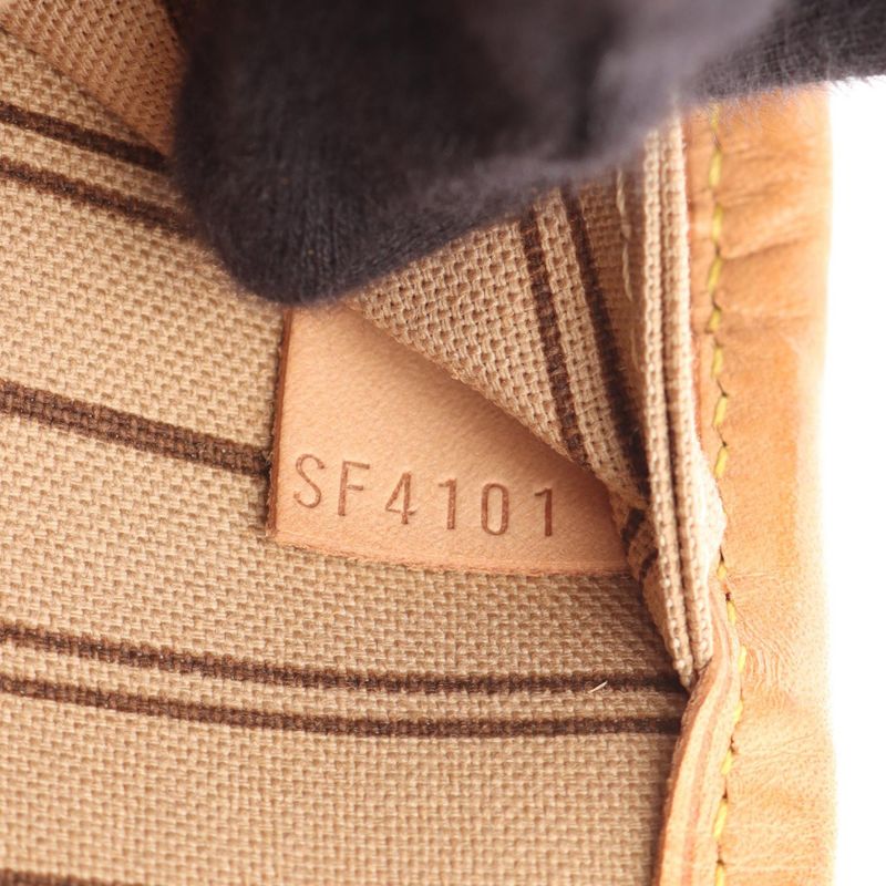 Louis Vuitton Tote Bag Neverfull MM M40156 PVC Coated Canvas Leather Neverfull