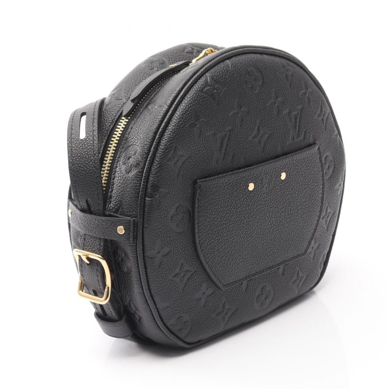 Louis Vuitton Shoulder Bag Boite Chapeau Souples MM M45649 Noir Black Leather