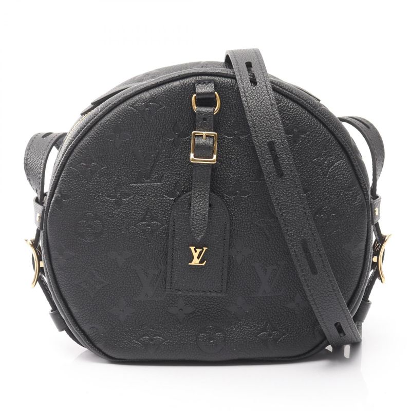 Louis Vuitton Shoulder Bag Boite Chapeau Souples MM M45649 Noir Black Leather