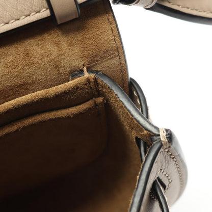 Loewe Shoulder Bag Gate Dual Bag Mini A650n46x13 Greige Leather Gate Dual Mini