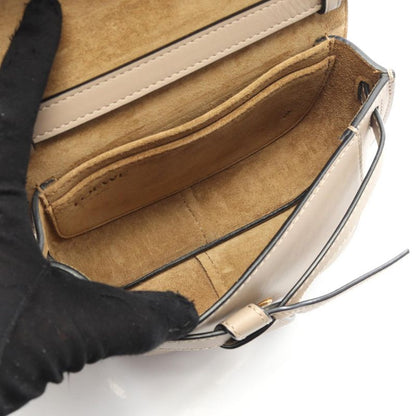 Loewe Shoulder Bag Gate Dual Bag Mini A650n46x13 Greige Leather Gate Dual Mini