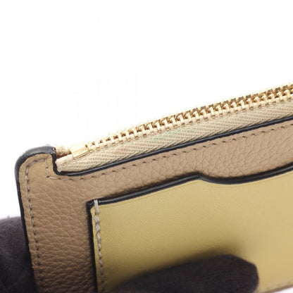 Loewe Coin Case Anagram Coin Card Holder Beige Yellow Leather Anagram Coin Card