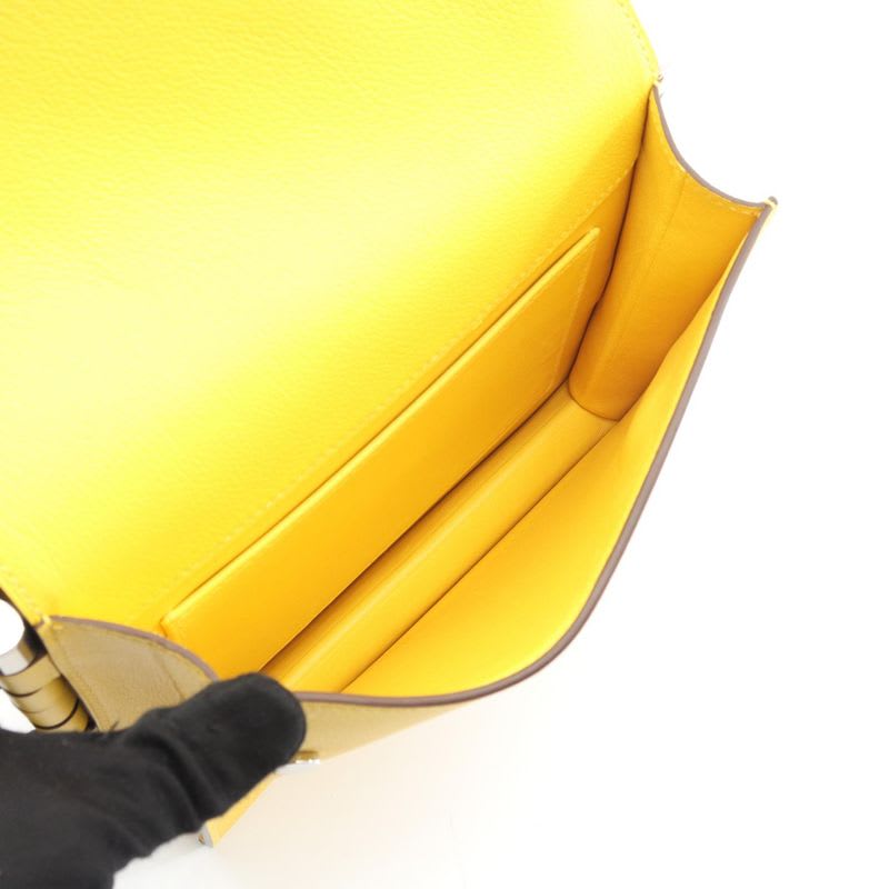 Hermes Shoulder Bag Twins ck Jaune Ambre Leather