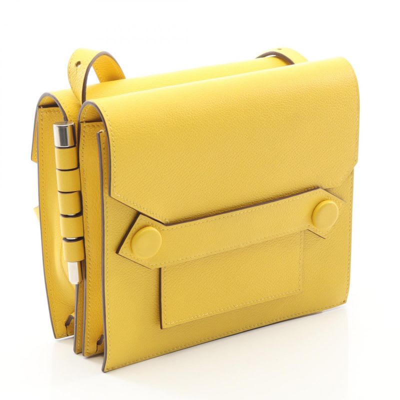 Hermes Shoulder Bag Twins ck Jaune Ambre Leather