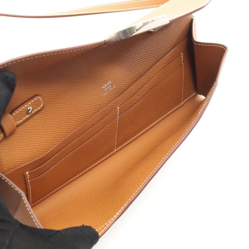 Hermes Shoulder Bag Chaine Dancre Too Go Gold Leather