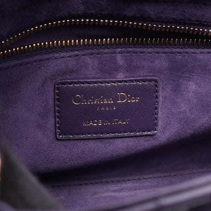 Dior Handbag LADY DIOR MY Abcdior Lady Dior Small Cannage Purple Leather Lady