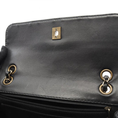 Chanel Shoulder Bag Wild Stitch A14687 Black Leather Wild Stitch Chain Shoulder