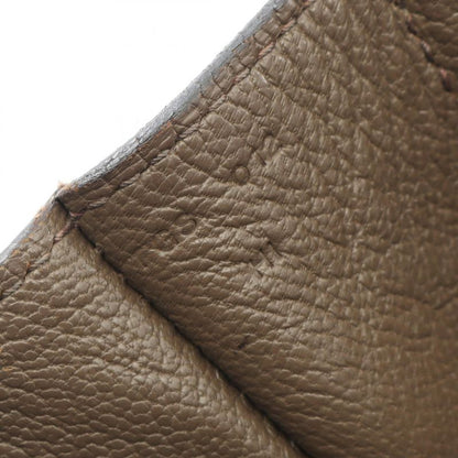 Hermes Shoulder Bag Steve Buzas 35 Taupe Leather Steve Buzas 35 Taupe Men's