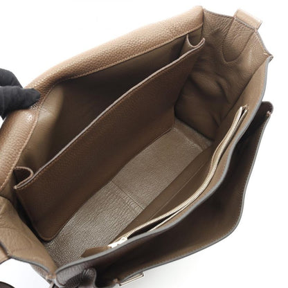 Hermes Shoulder Bag Steve Buzas 35 Taupe Leather Steve Buzas 35 Taupe Men's
