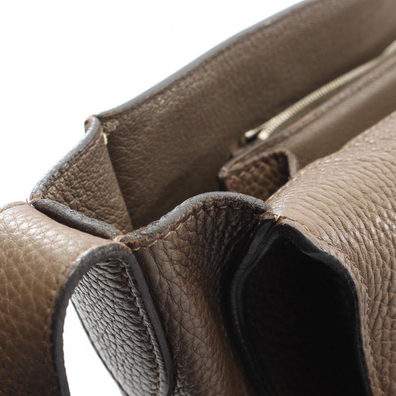 Hermes Shoulder Bag Steve Buzas 35 Taupe Leather Steve Buzas 35 Taupe Men's