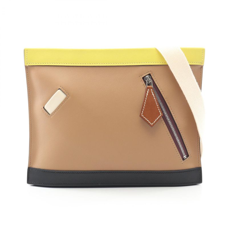 Hermes Shoulder Bag Colormatic Oriental Chai Nata Lime Black For Leather Calf