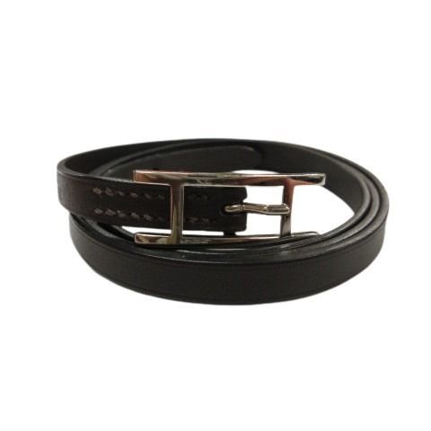 Hermes API3 Bracelet 3 Rows 4 Rows Dark Brown Leather Accessories