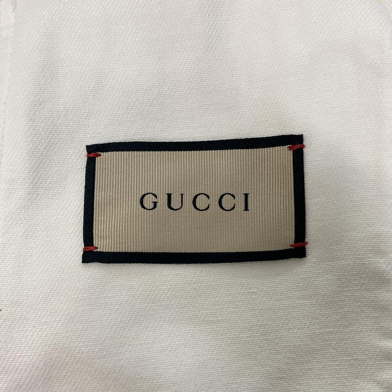 Gucci G Jean Size 46 L Women's 669602 Xdbyk White Horsebit Spring/autumn