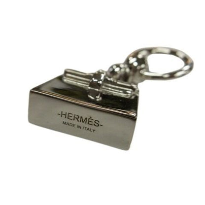 Hermes Twilly Ring Mini Kelly Scarf Ring Charm Accessory Silver AA