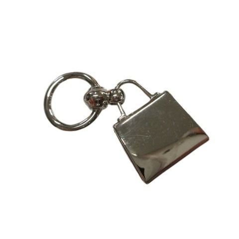 Hermes Twilly Ring Mini Kelly Scarf Ring Charm Accessory Silver AA