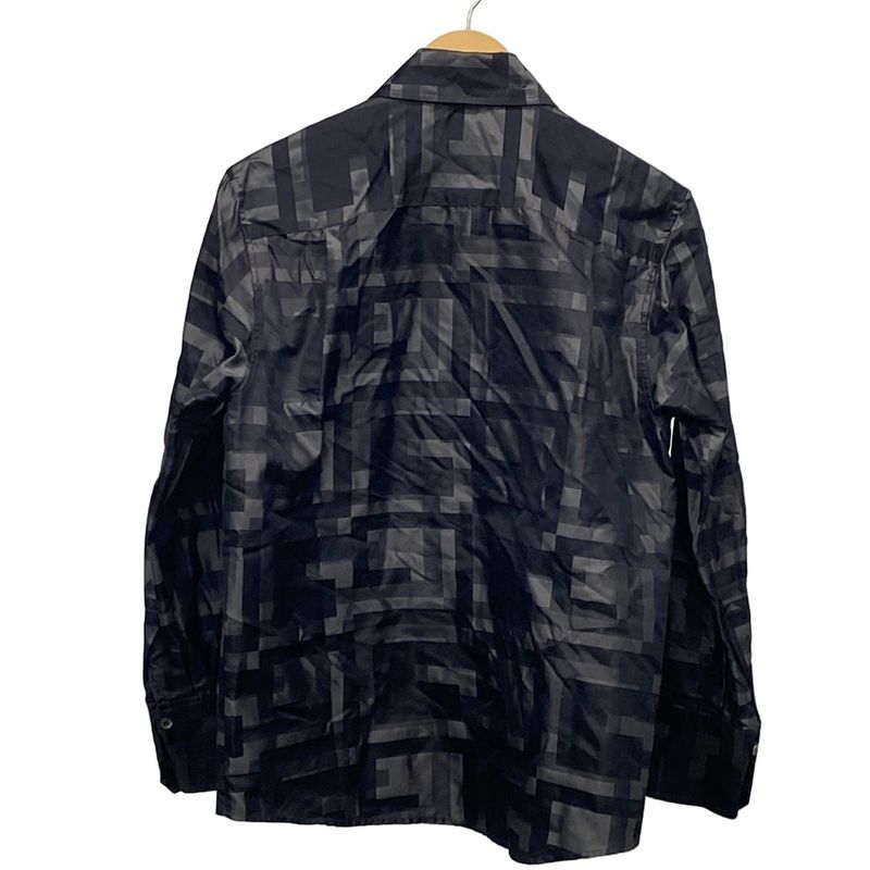 Gucci Long Sleeve Shirt Blouse Size 40 M Women's - 203-1010-7074 Dark Gray X