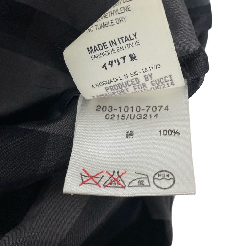 Gucci Long Sleeve Shirt Blouse Size 40 M Women's - 203-1010-7074 Dark Gray X