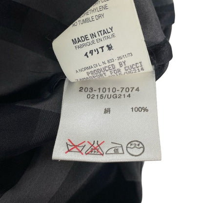 Gucci Long Sleeve Shirt Blouse Size 40 M Women's - 203-1010-7074 Dark Gray X