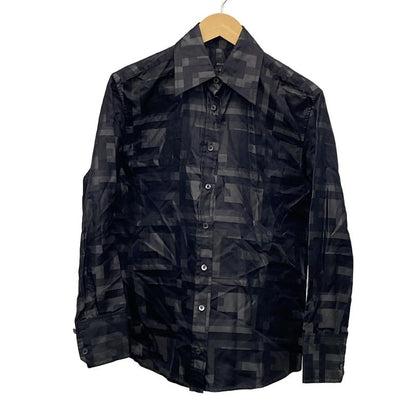 Gucci Long Sleeve Shirt Blouse Size 40 M Women's - 203-1010-7074 Dark Gray X