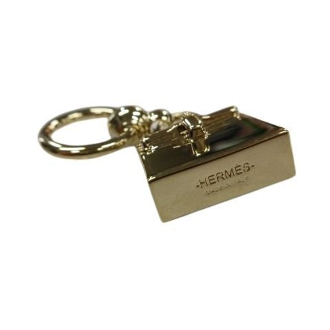 Hermes Twilly Ring Mini Kelly Scarf Ring Charm Accessory Gold AA