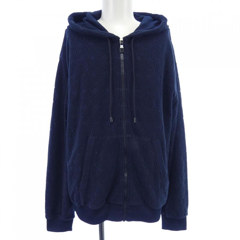 Louis Vuitton Monogram French Terry Zip Through Hoodie Hsy54wy44 Parka