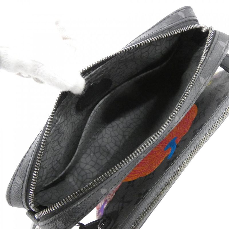 Louis Vuitton Monogram Eclipse Reverse (LV X YK) Trio Messenger M46435 Shoulder