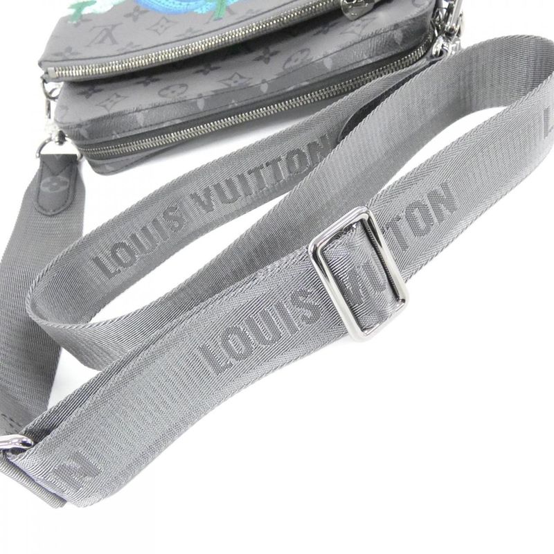 Louis Vuitton Monogram Eclipse Reverse (LV X YK) Trio Messenger M46435 Shoulder