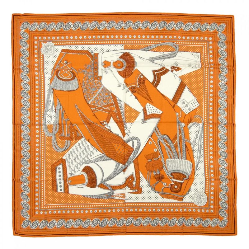 Hermes Zouaves ET Dragons Bandana H244048s Carre Geant140 Shawl