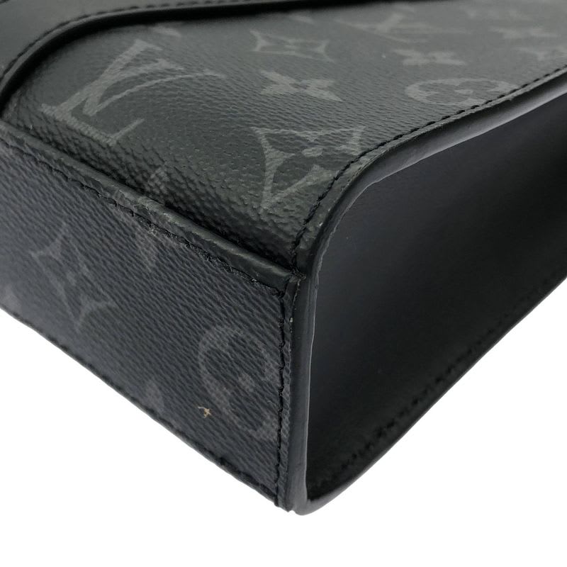 Louis Vuitton Monogram Eclipse Sac Plastic Cross Bag