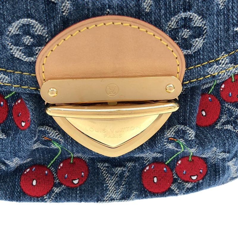 Louis Vuitton Monogram Cherry Denim (LV X TM) Sunset M13680 Shoulder Bag