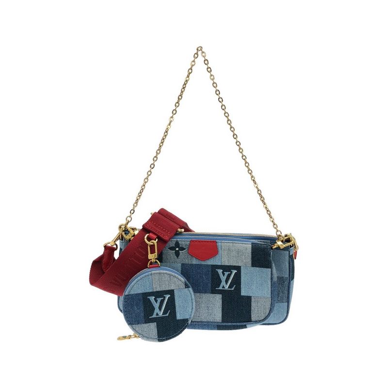 Louis Vuitton Denim Monogram Multi Pochette Accessory M44990 Shoulder Bag