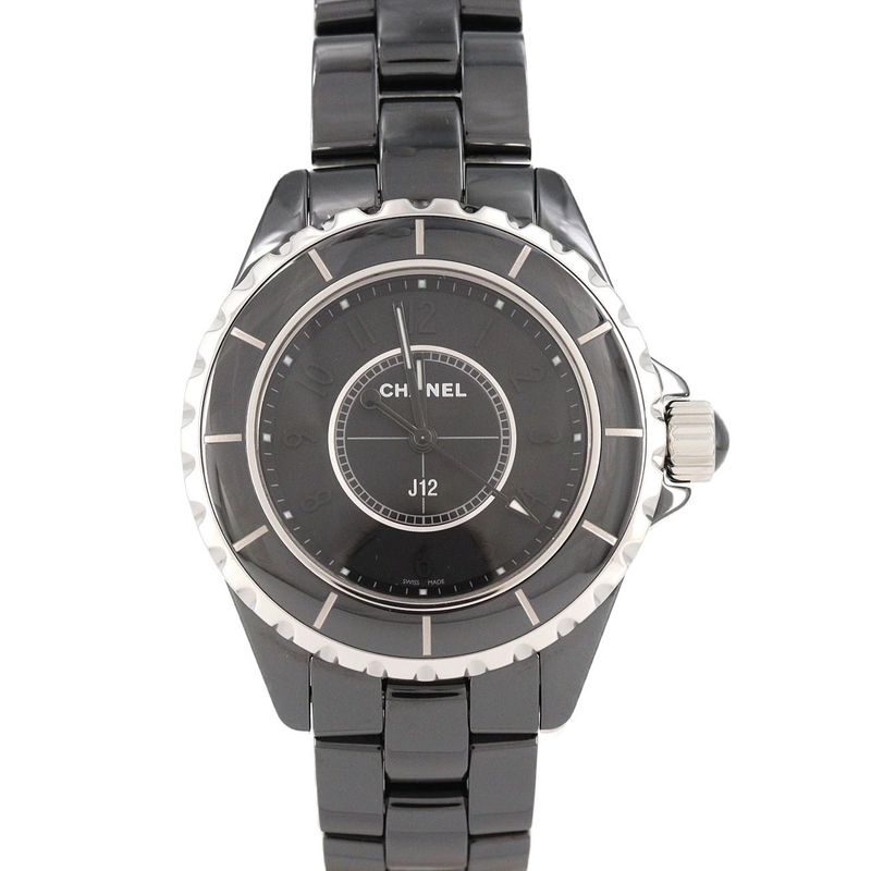 Chanel J12 Intense Black 33mm (1.30in) Ceramic H3828 Ceramic Quartz