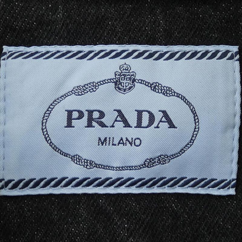 Prada Triangle Logo Gfb293 S222 109N Denim Jacket