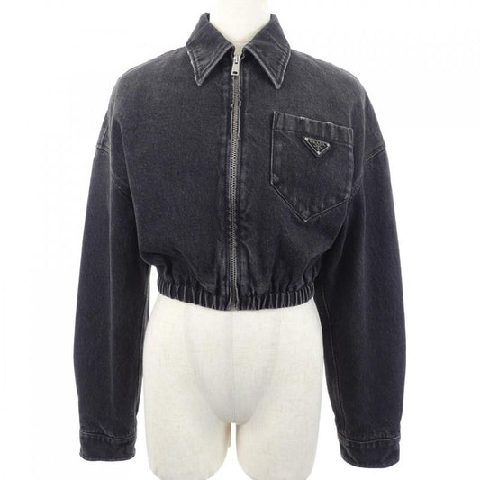 Prada Triangle Logo Gfb293 S222 109N Denim Jacket