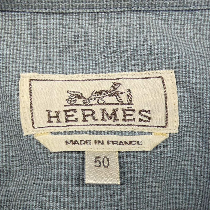 Hermes Mini Vichy *41-5517 Shirt
