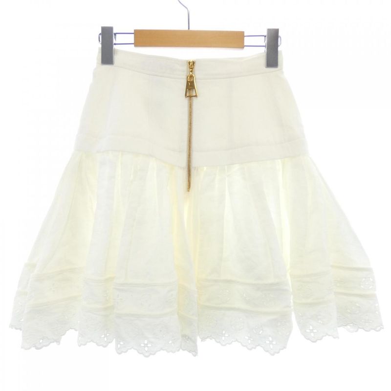 Louis Vuitton Broderie Anglaise Monogram Ruffle Skirt Fnjb01o92 Skirt