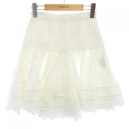 Louis Vuitton Broderie Anglaise Monogram Ruffle Skirt Fnjb01o92 Skirt