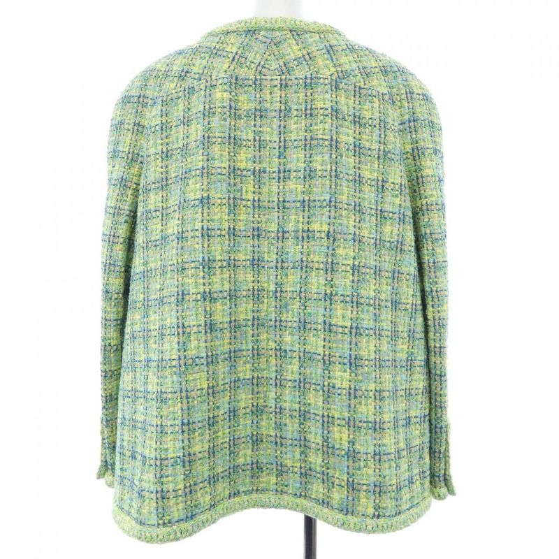 Chanel P60880v45863 No Collar Jacket