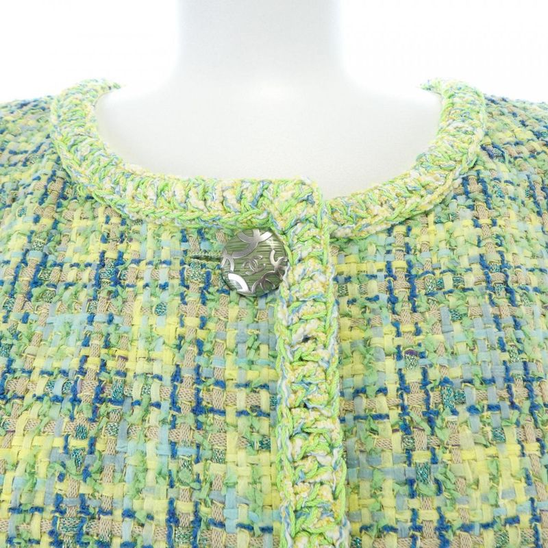 Chanel P60880v45863 No Collar Jacket