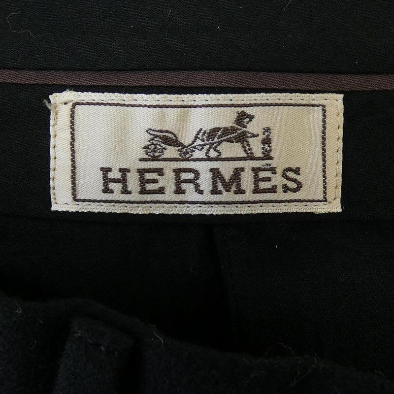 Hermes Black Wool Suit