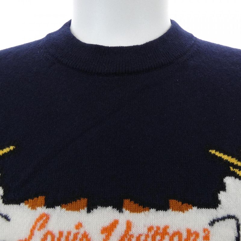 Louis Vuitton Intarsia Jacquard Graphic Cashmere Crew Neck NIGO Hmn02wdlb Knit