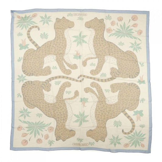 Hermes LES Leopards H342953s Carre Geant140 Shawl