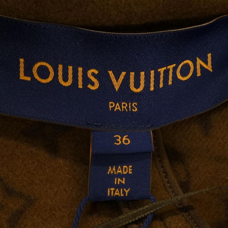 Louis Vuitton Leather Trim Belted Wrap Coat Fnco10qwe Coat