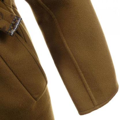 Louis Vuitton Leather Trim Belted Wrap Coat Fnco10qwe Coat