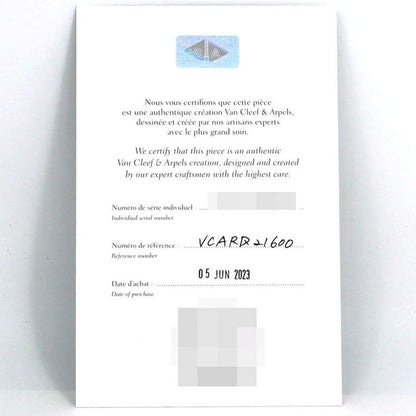Van Cleef & Arpels Alhambra WG 336574 Vcard21600 WG Quartz